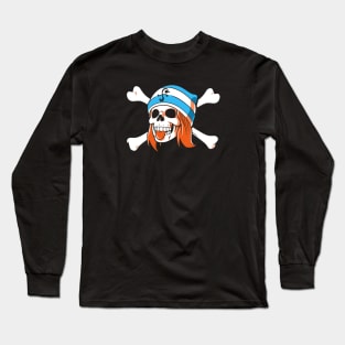 Pinwheel Jolly Roger Long Sleeve T-Shirt